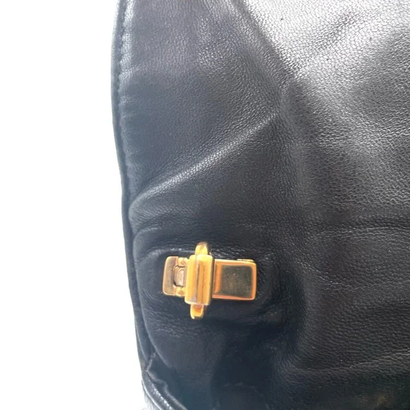Balenciaga Black Motocross Metallic Edge Envelope Clutch